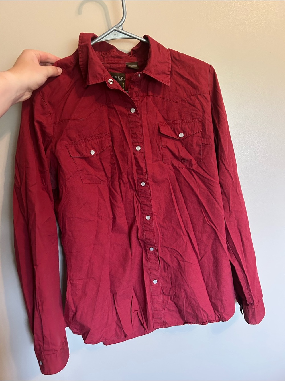 Roper Red Snap-Front Western Shirt